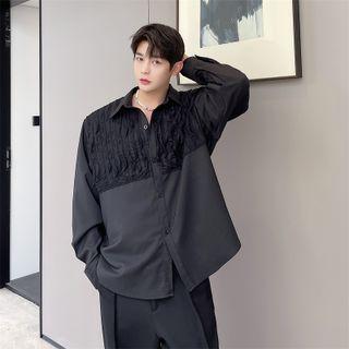 Textured Panel Shirt