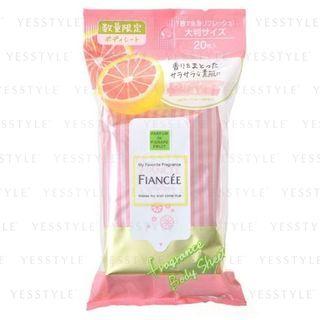 Fiancee - Fragrance Body Sheet (pink Grapefruit) 20 Pcs