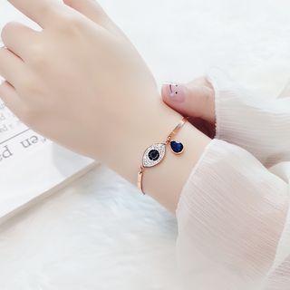 Rhinestone Eye Bracelet S5033 - As Shown In Figure - One Size