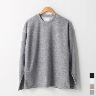 Crew-neck Fleece T-shirt