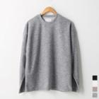 Crew-neck Fleece T-shirt