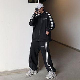 Striped Zip Jacket / Sweatpants