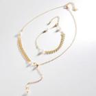 Faux Pearl Pendant Necklace / Bracelet
