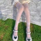 Butterfly Jacquard Stockings