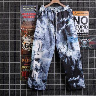 Tie Dye Cargo Harem Sweatpants