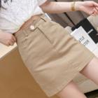 High-waist A-line Skinny Skirt