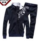 Set: Flower Print Zip Jacket + Sweatpants