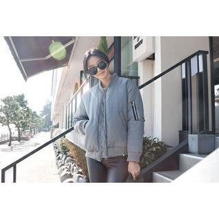 Pocket-detail Flight Jacket