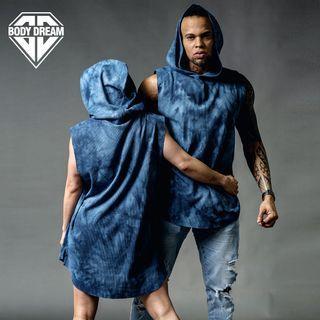 Tie-dyed Hooded Tank Top
