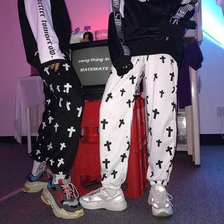 Cross Print Sweatpants