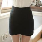 Petal-hem Zip-back Mini Skirt