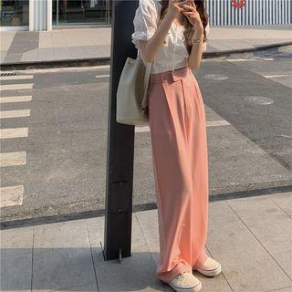 Wide Leg Dress Pants Pants - Pink - One Size