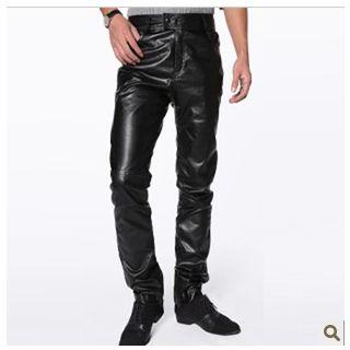 Straight Leg Faux Leather Pants