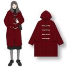 Hooded Duffle Coat Red - One Size