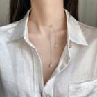 Faux Pearl Choker Necklace As Shown In Figure - One Size