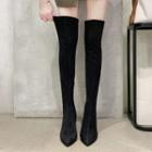 Kitten-heel Over The Knee Boots