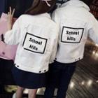 Denim Applique Couple Jacket