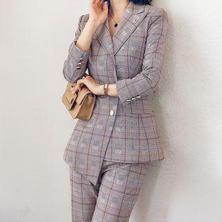 Slim-fit Blazer/ Dress Pants/ Set