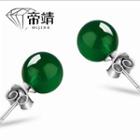Cat Eye Stone Bead Earring