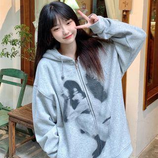 Printed Zip Hoodie (various Designs)