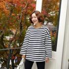 Fleece-lined Stripe T-shirt