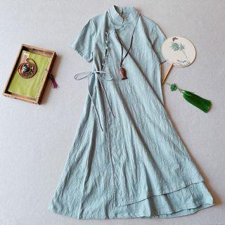 Traditional Chinese Short-sleeve Ribbon Dress