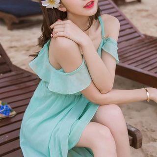 Spaghetti Strap Maxi Chiffon Dress