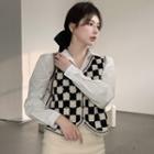 Checkered Sweater Vest / Shirt