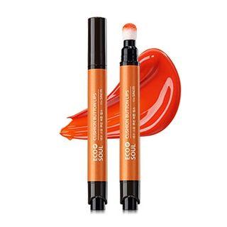 The Saem - Eco Soul Cushion Button Lips (#or01 Punch Orange)