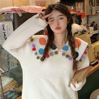 Bobble Collared Sweater