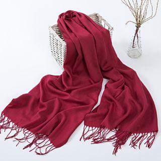 Fringed Linen Cotton Scarf
