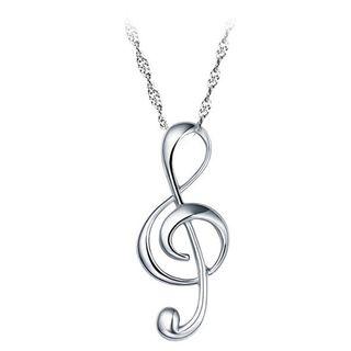 Sterling Silver Note Pendant