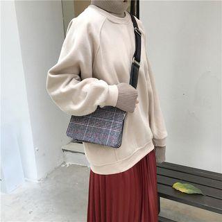 Mock Two Piece Turtleneck Sweatshirt Almond - One Size