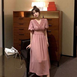 V-neck Slim-fit Dress