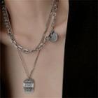 Pendant Necklace 1 Pc - Silver - One Size