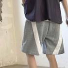 High-waist Two Tone Quilted Shorts