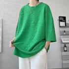 3/4 Sleeve Plain T-shirt