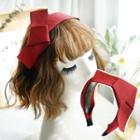Knot Fabric Headband Wine Red - One Size