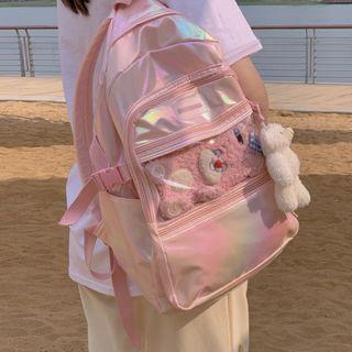 Pvc Panel Holographic Backpack / Bag Charm / Set