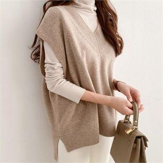 Cashmere Blend Knit Vest