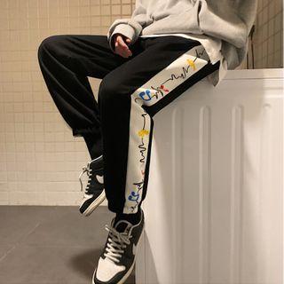Musical Note Print Sweatpants