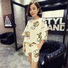 Set: Bee Print T-shirt + Short