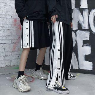 Button-side Wide-leg Pants / Button-side Wide-leg Shorts