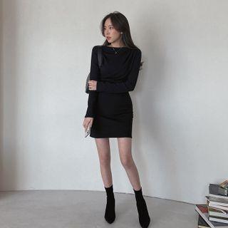 Drape-front Dress