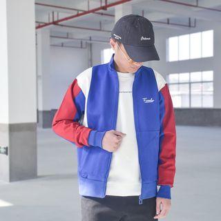 Multi-color Embroidered Zip-up Jacket