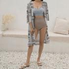 Paisley Longline Cover-up Cardigan