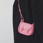 Faux Leather Mini Satchel Crossbody Bag