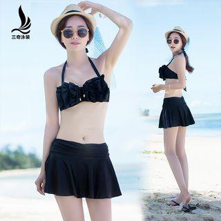 Set: Ruffle Swim Top + Swim Skirt