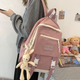 Nylon Snap Buckle Backpack