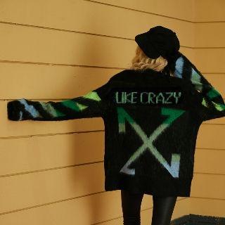 Panel-sleeve Sweater